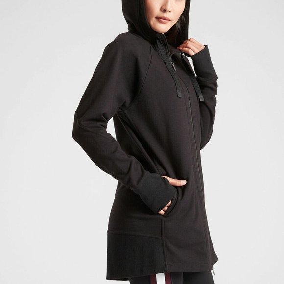 Athleta Tops Athleta Womens Triumph Long Hoodie Full Zip Up Jacket